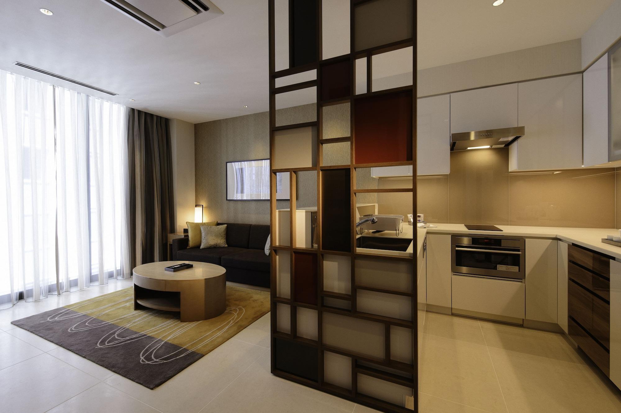Hotel Oakwood Premier Prefektura Tokio Exteriér fotografie A modern Japanese apartment